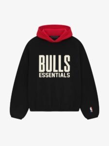 Essentials Bulls Black Hoodie