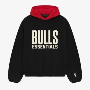 Essentials Bulls Black Hoodie