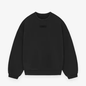 Essentials Crewneck Oversized Sweatshirt – Black